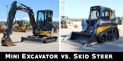 mini ex vs skid steer